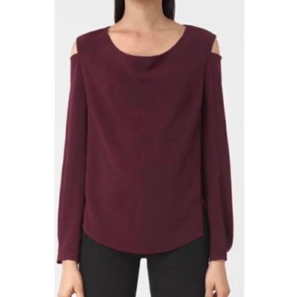 Allsaints Lia cold shoulder blouse 4